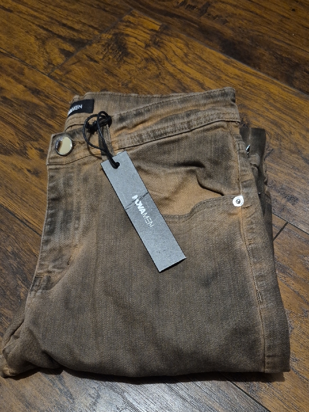 Men's Brown Chino Pants by Noyan (Brown)